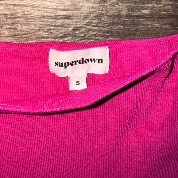 REVOLVE - superdown: Hallie Cut Out Mini Dress in 💞Hot Pink - Picture 5 of 5